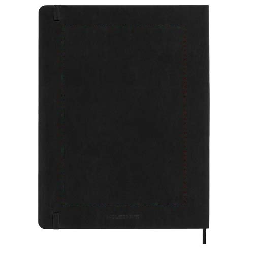 Moleskine week-agenda voor 12 maanden met zachte kaft XL — drukvlak achterzijde