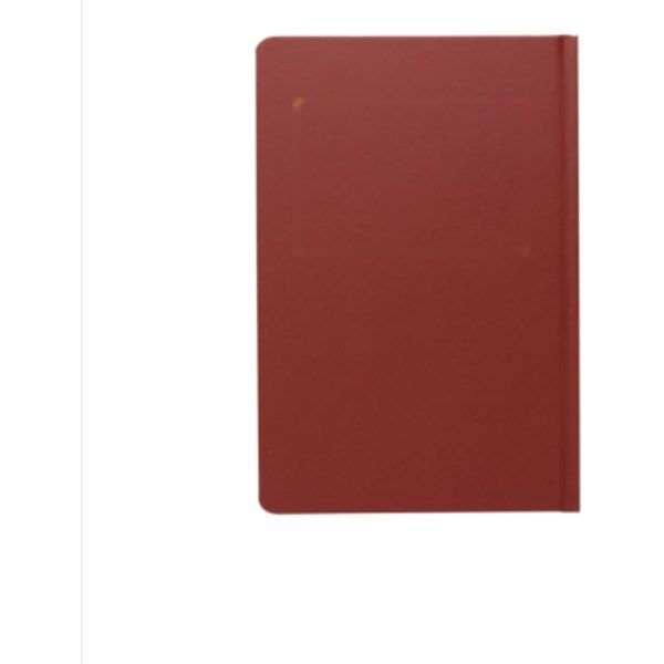 Impact hardcover steenpapier notitieboek A5 — drukvlak artikel achterzijde boven