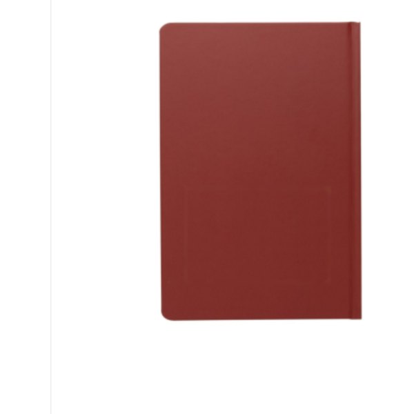 Impact hardcover steenpapier notitieboek A5 — drukvlak artikel achterzijde beneden