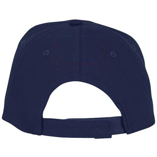 Hades 175 g/m² 5 panel cap — drukvlak achterzijde