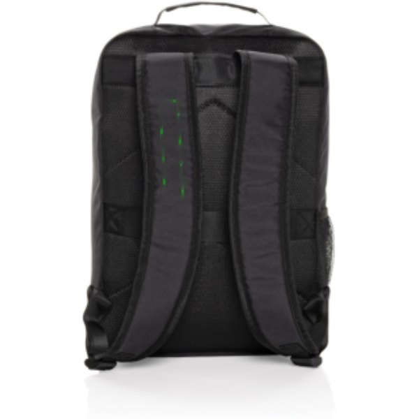 Swiss Peak Aware™ RPET Essential 15,6 inch laptop rugzak — drukvlak band rechts