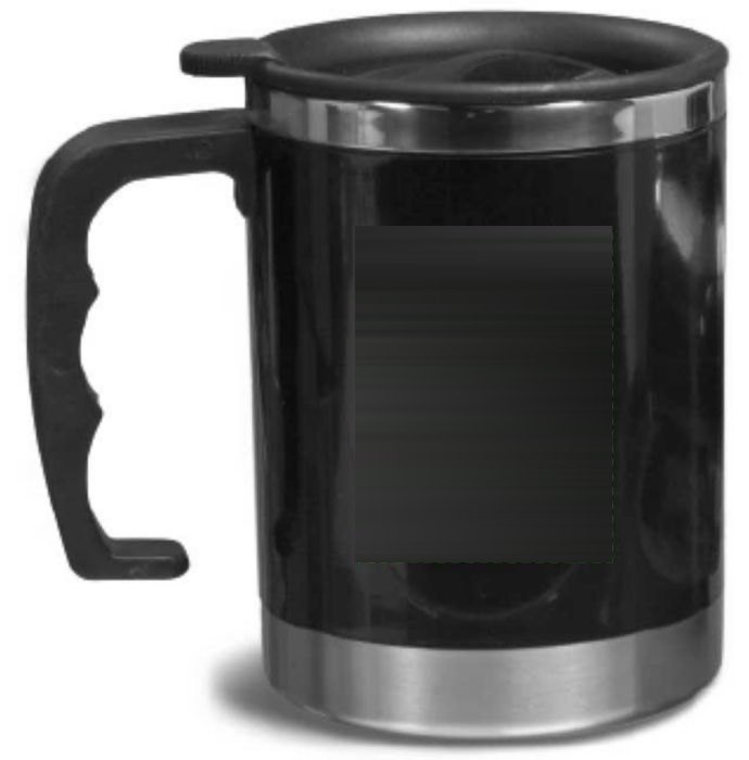 Drinkbeker Gabi | Rvs | Dubbelwandig | 400 ml — drukvlak rechts van het oor