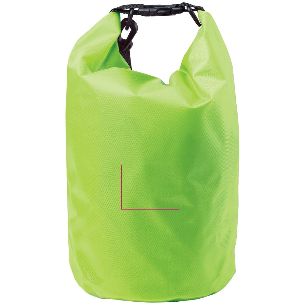 Waterwerende tas 5L IPX6 — drukvlak klein op de voorkant