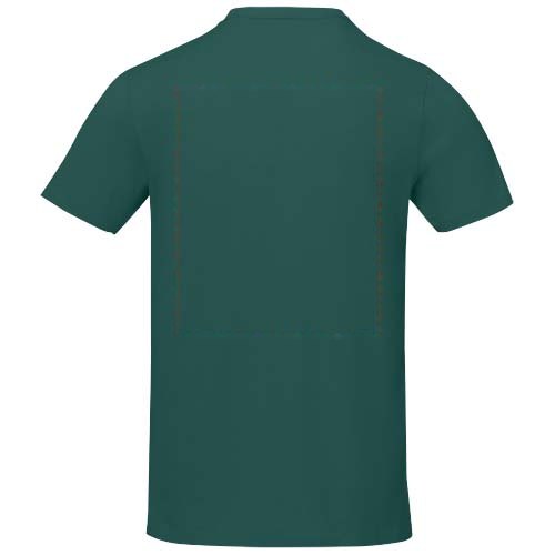 Nanaimo 160 g/m² heren t-shirt met korte mouwen — drukvlak impact hoog op de achterzijde