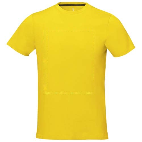 Nanaimo 160 g/m² heren t-shirt met korte mouwen — drukvlak impact volledige voorzijde