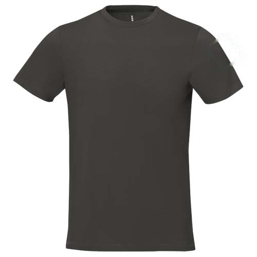 Nanaimo 160 g/m² heren t-shirt met korte mouwen — drukvlak linker bicep
