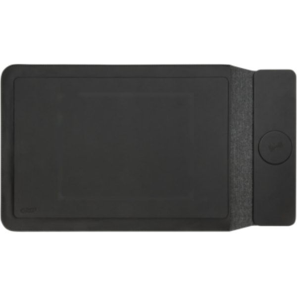 Swiss Peak 14-15,6 inch laptopsleeve met 15W magn. opladen — drukvlak artikel voorzijde