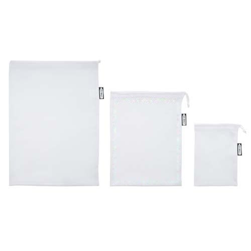 Set van 3 gerecyclede polyester groente & fruit tassen — drukvlak drukvlak 1