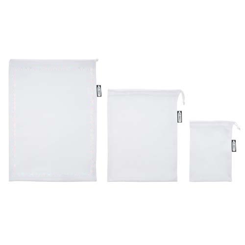 Set van 3 gerecyclede polyester groente & fruit tassen — drukvlak drukvlak 2