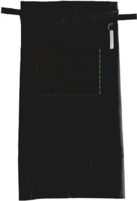 100% polyester schort Farah — drukvlak voorzijde