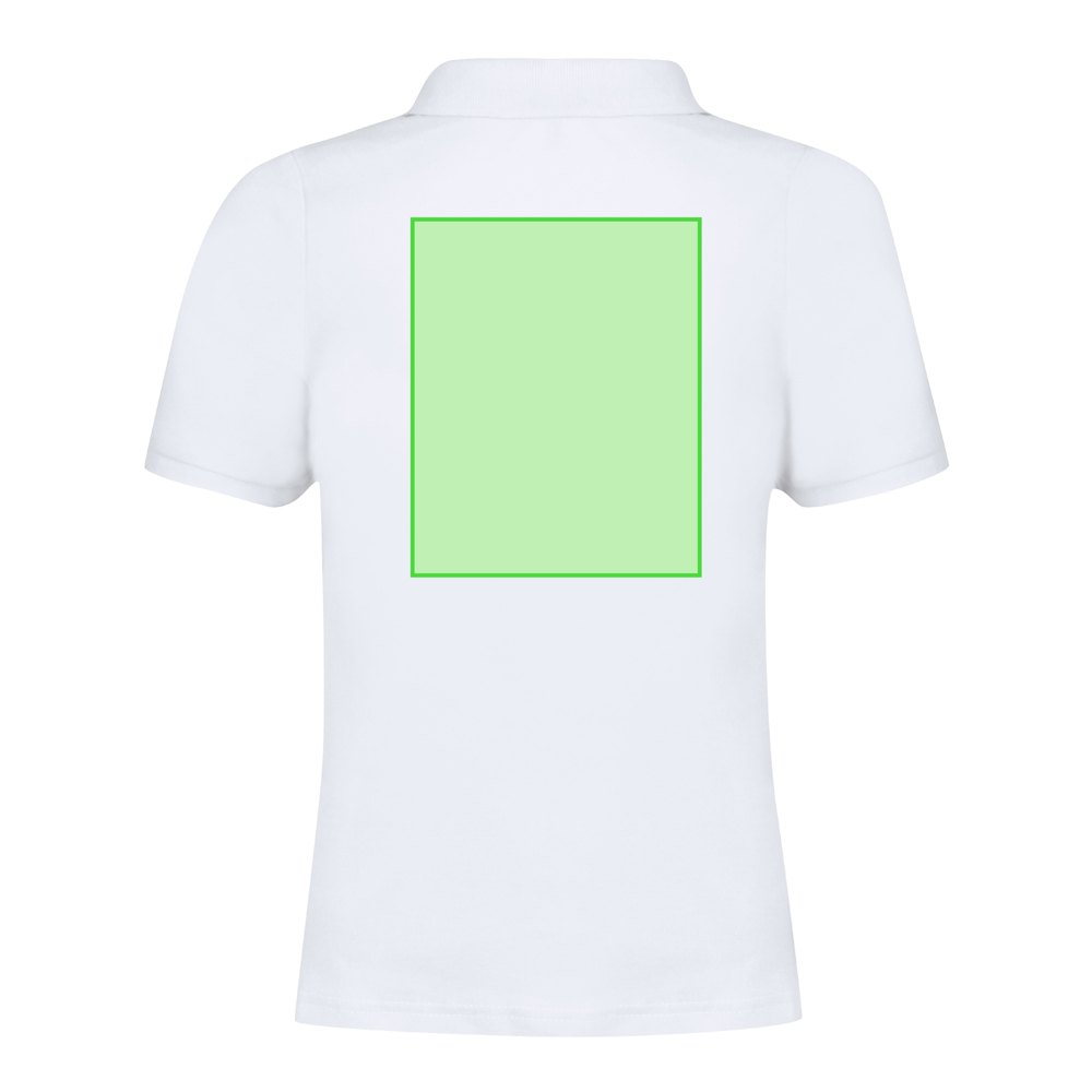 Dames Wit Polo Shirt Charles — drukvlak rug