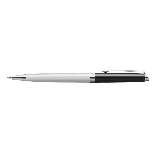 Waterman Hemisphere balpen met kleurblokken en palladium afwerking (blauwe inkt) — drukvlak dop