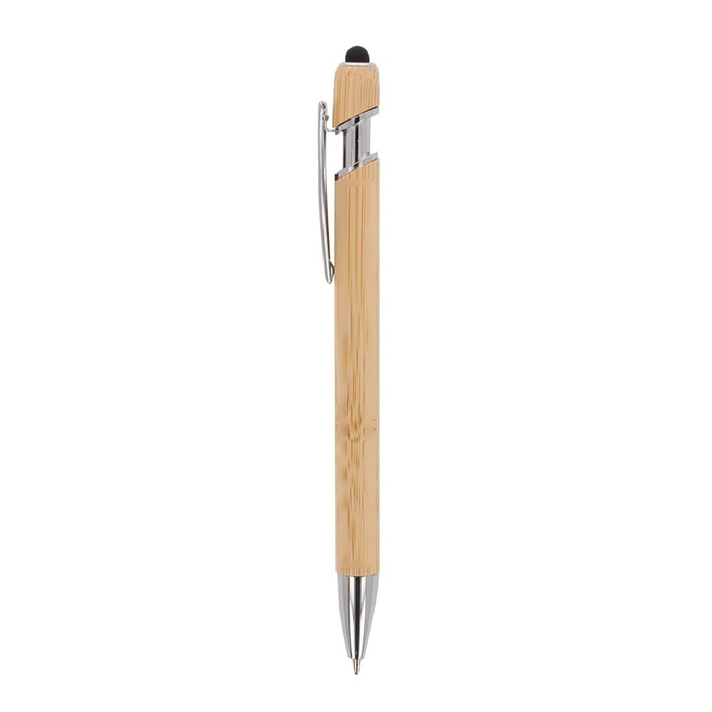 Balpen Parijs Bamboe Stylus — drukvlak 90 graden van de clip