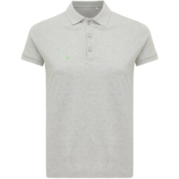 IQONIQ Yosemite dames recycled katoen pique polo — drukvlak borst rechterzijde