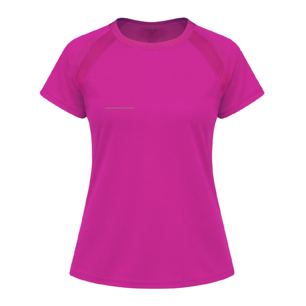 Dames T-Shirt Tecnic Sappor — drukvlak rechterborst