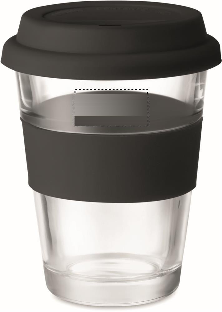 ASTOGLASS - Glazen drinkbeker 350 ml — drukvlak mok voorzijde boven