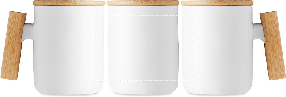 MAJEST - Porseleinen mok 380 ml — drukvlak drukvlak 1