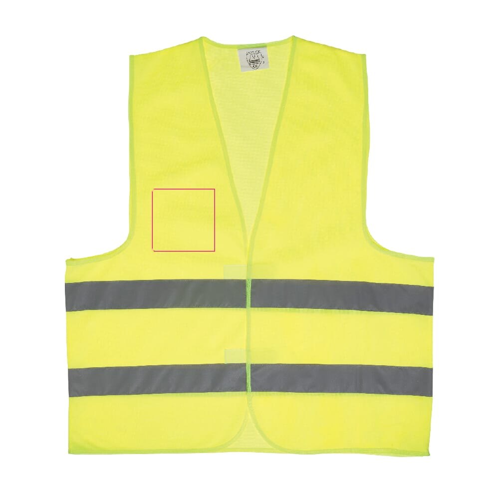 Veiligheidsvest volwassenen — drukvlak rechterborst