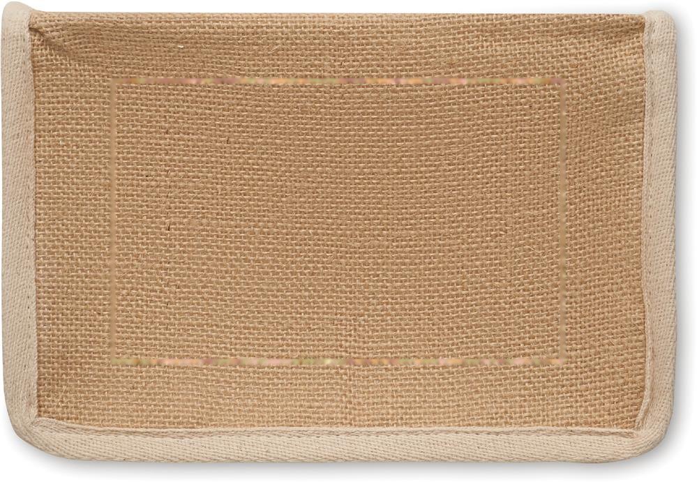 LONA - Jute en canvas koeltas 3L — drukvlak bovenzijde