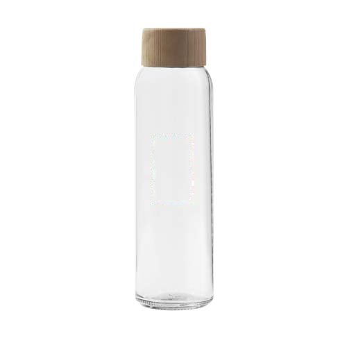 Citizen Green Aqua 500 ml glazen waterfles — drukvlak voorzijde