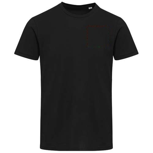 Balfour 200 g/m² unisex OCS organisch T-shirt met korte mouwen — drukvlak linker borst