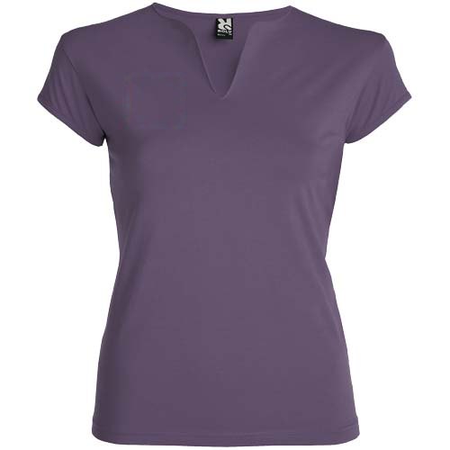 Belice 200 g/m² damesshirt met korte mouwen — drukvlak rechter borst