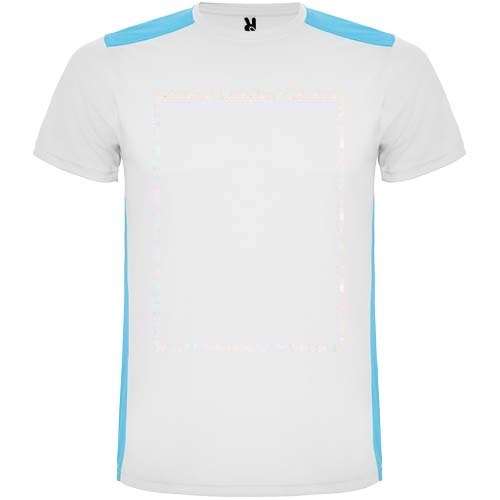 Detroit 130 g/m² unisex sportshirt met korte mouwen — drukvlak impact volledige voorzijde