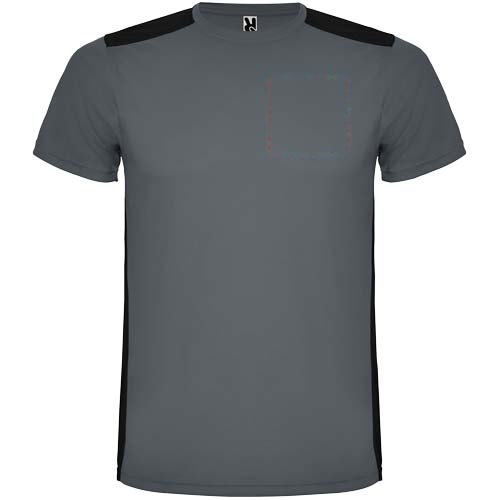 Detroit 130 g/m² unisex sportshirt met korte mouwen — drukvlak linker borst