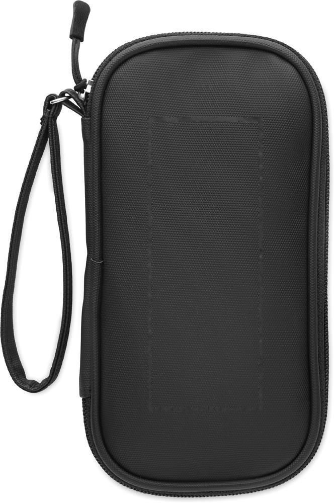 ALLTHERE - 600D RPET tech organizer etui — drukvlak midden op de voorkant