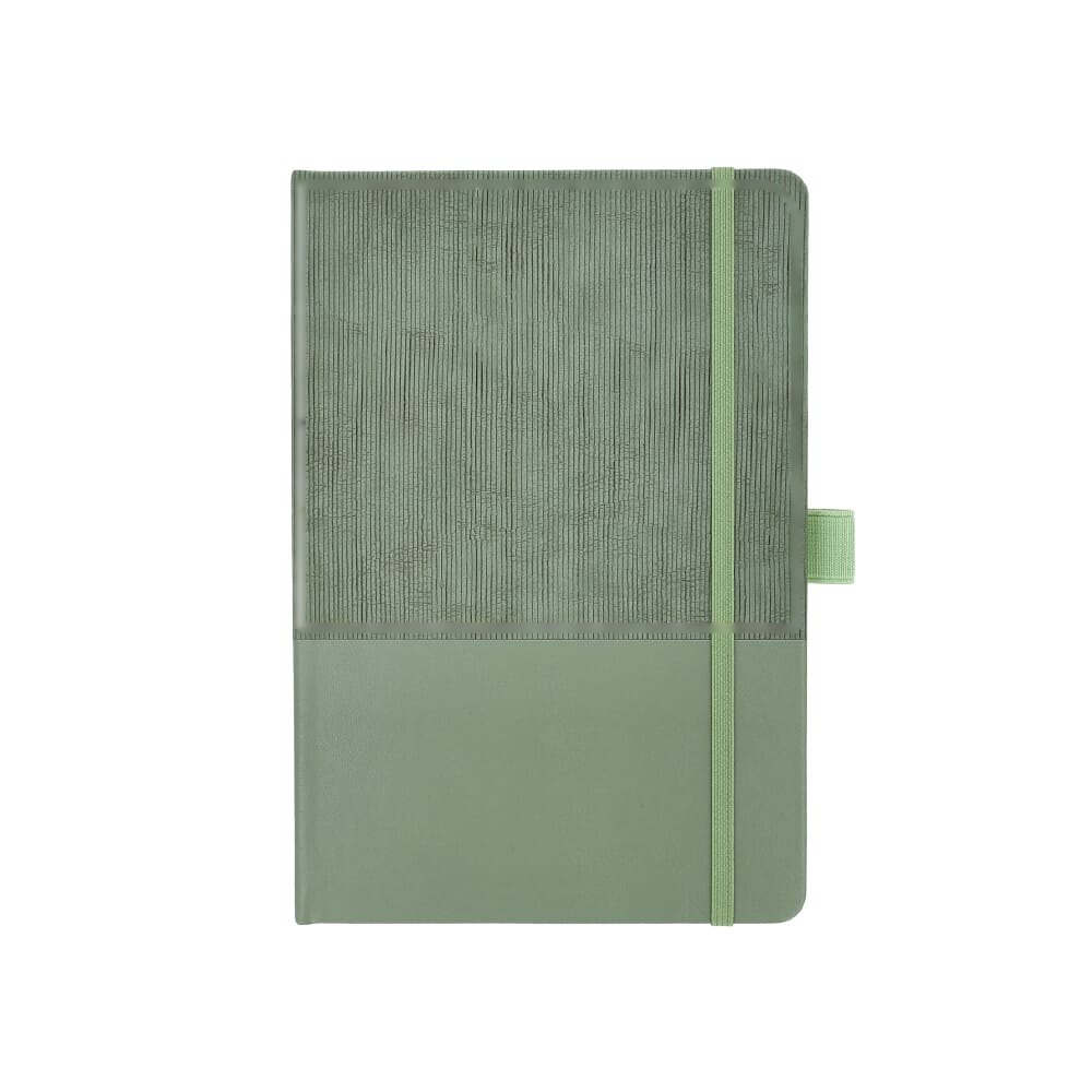 Notitieboek Thermo-leder A5 — drukvlak voorzijde boven