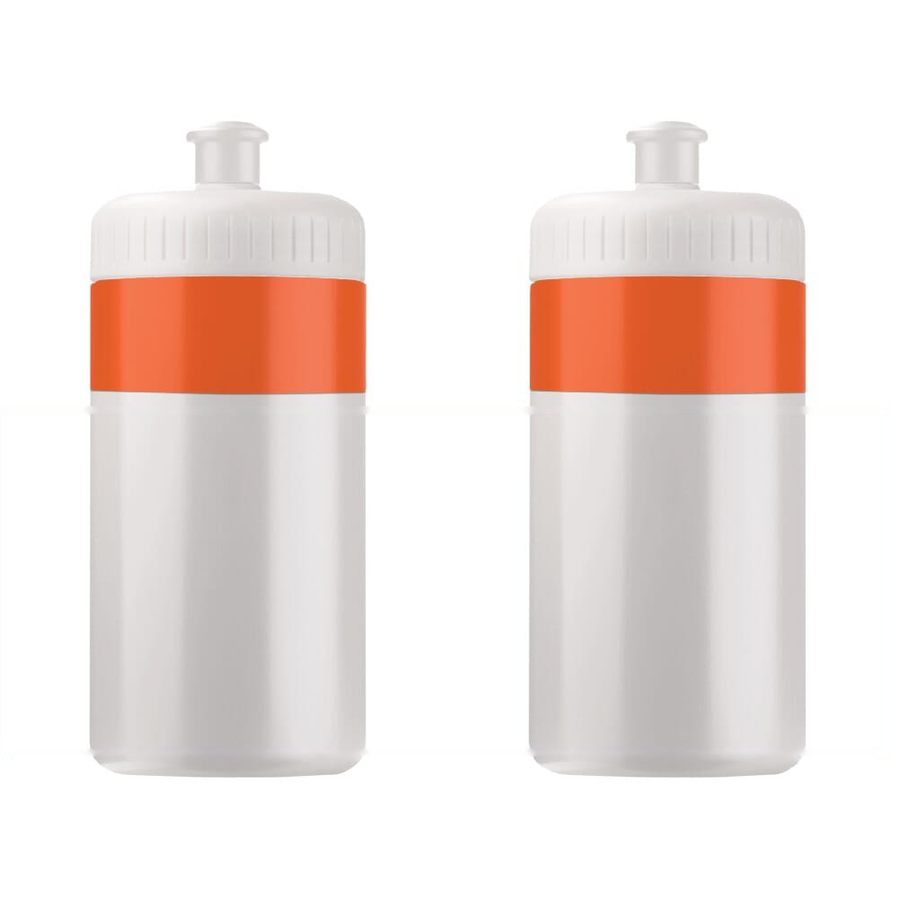 Sportbidon met rand 500ml — drukvlak rondom