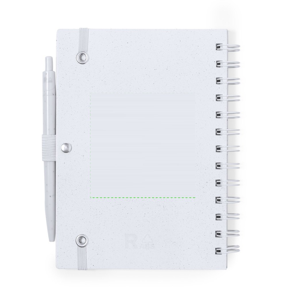 Notitieboek Ciara — drukvlak op de achterflap
