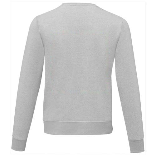 Charon 240 g/m² heren sweater met crewneck — drukvlak impact hoog op de achterzijde