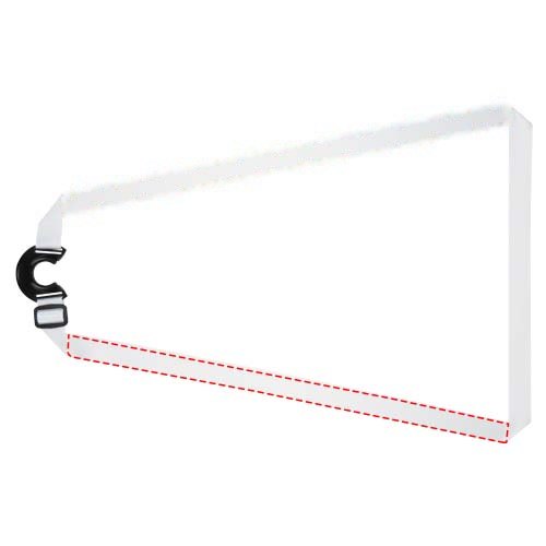 Lian sublimatie lanyard met flessenhouder — drukvlak voorzijde