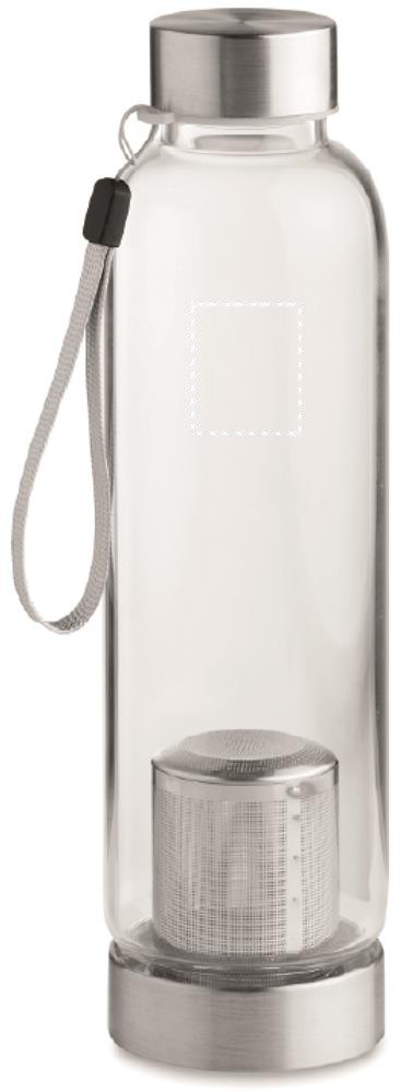 UTAH TEA - Drinkfles van glas — drukvlak voorzijde up
