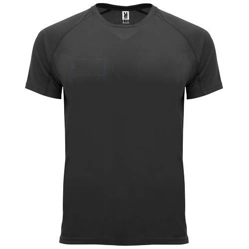Bahrain 135 g/m² sportshirt met korte mouwen voor kinderen — drukvlak rechter borst