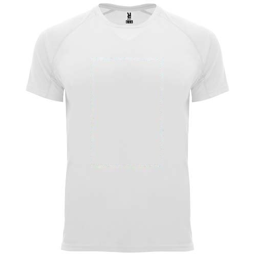 Bahrain 135 g/m² sportshirt met korte mouwen voor kinderen — drukvlak impact volledige voorzijde