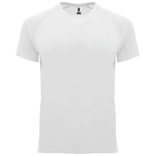 Bahrain 135 g/m² sportshirt met korte mouwen voor kinderen — drukvlak linker borst