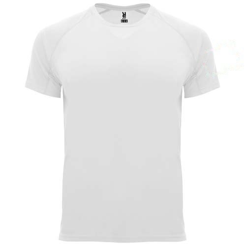 Bahrain 135 g/m² sportshirt met korte mouwen voor kinderen — drukvlak linker bicep