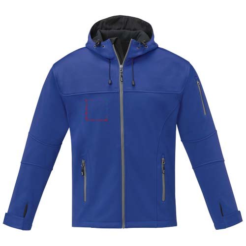 Match softshell heren jas — drukvlak rechter borst
