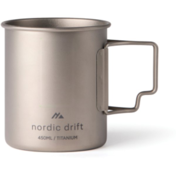 Nordic Drift Trail Ultra Light Titanium 450ml beker — drukvlak artikel voorzijde