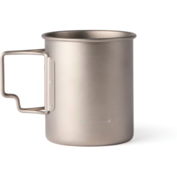Nordic Drift Trail Ultra Light Titanium 450ml beker — drukvlak artikel achterzijde