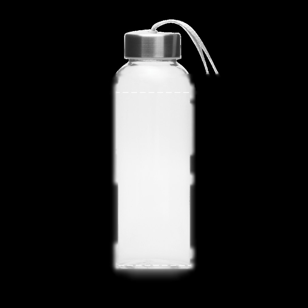 TAKE WELL - Glazen fles — drukvlak gecentreerd op de fles