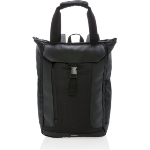 Swiss Peak 15" laptop rugzak en draagtas PVC vrij — drukvlak artikel voorzijde onder