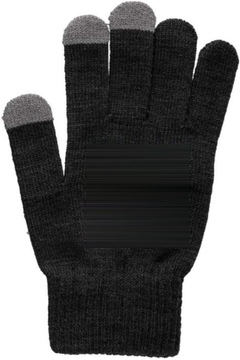 Gerecyclede polyester handschoenen Elena — drukvlak voorzijde