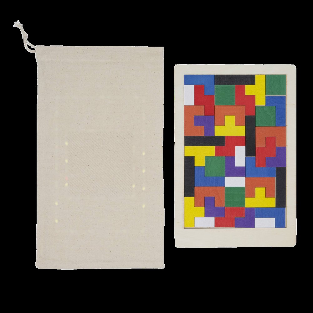 BRAIN TWISTER - Houten puzzle — drukvlak gecentreerd op de etui
