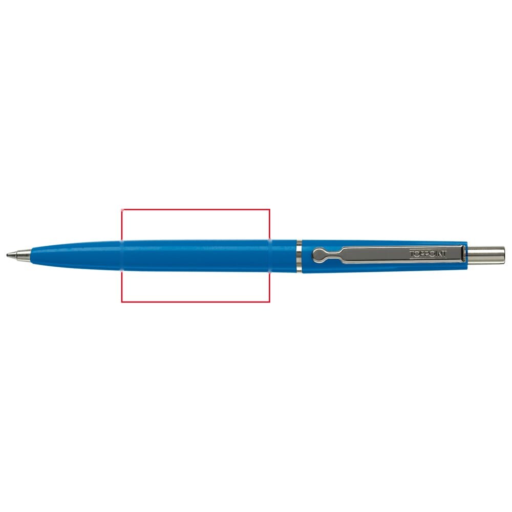 Balpen 925 Hardcolour — drukvlak verlengde van de clip