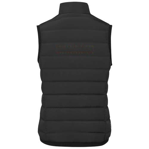 Macin geïsoleerde donzen dames bodywarmer — drukvlak impact hoog op de achterzijde