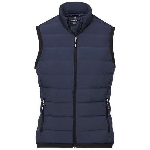 Macin geïsoleerde donzen dames bodywarmer — drukvlak rechter borst
