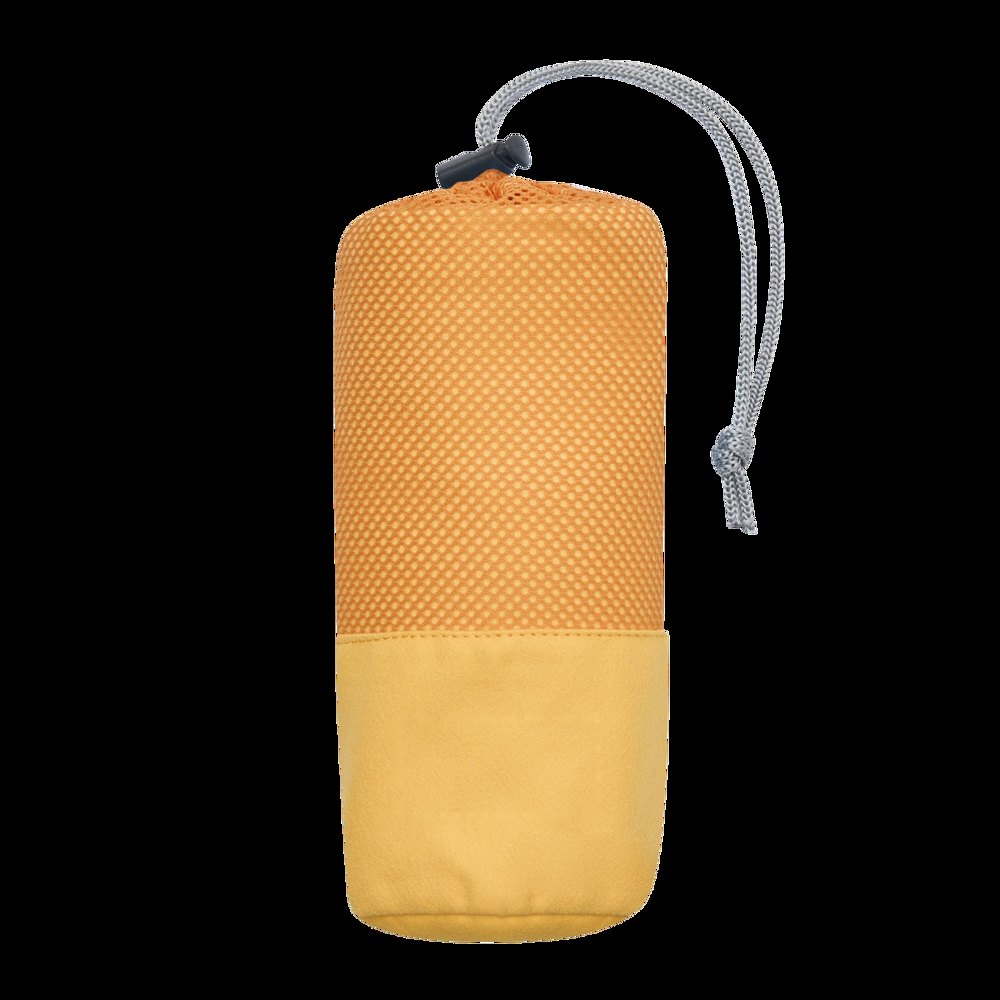 FRESHNESS - Mircofiber-handdoek — drukvlak gecentreerd op het onderste gedeelte van de tas